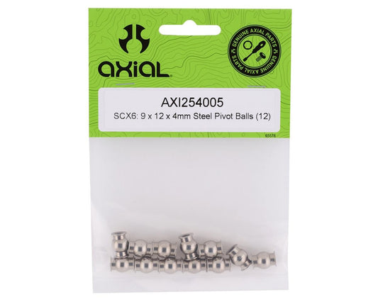 SCX6 9 x 12 x 4mm Steel Pivot Balls (Set of 12) (AXI254005)
