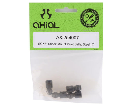 SCX6 Steel Shock Mount Pivot Balls (4) (AXI254007)