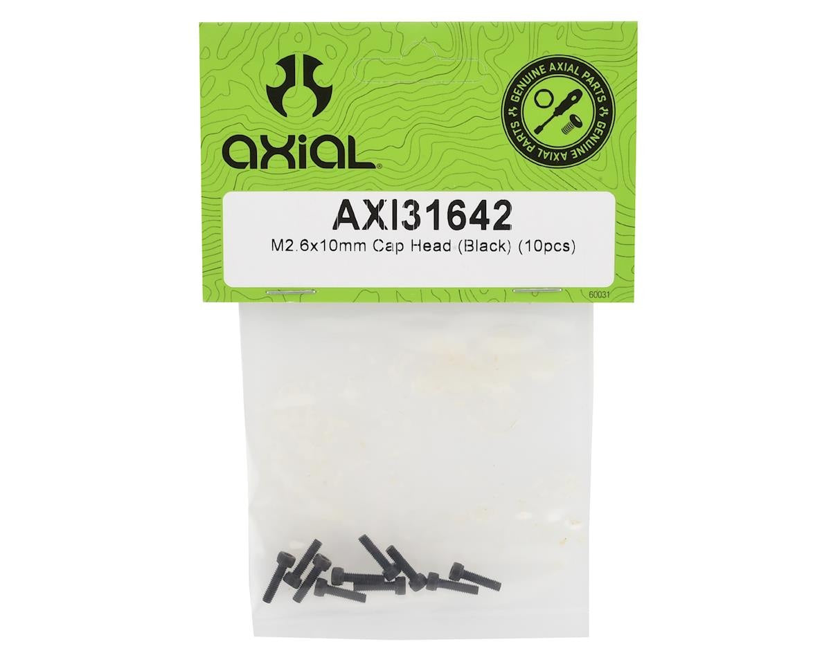 M2.6x10mm Cap Head Screws Black (10pcs) (AXI31642)