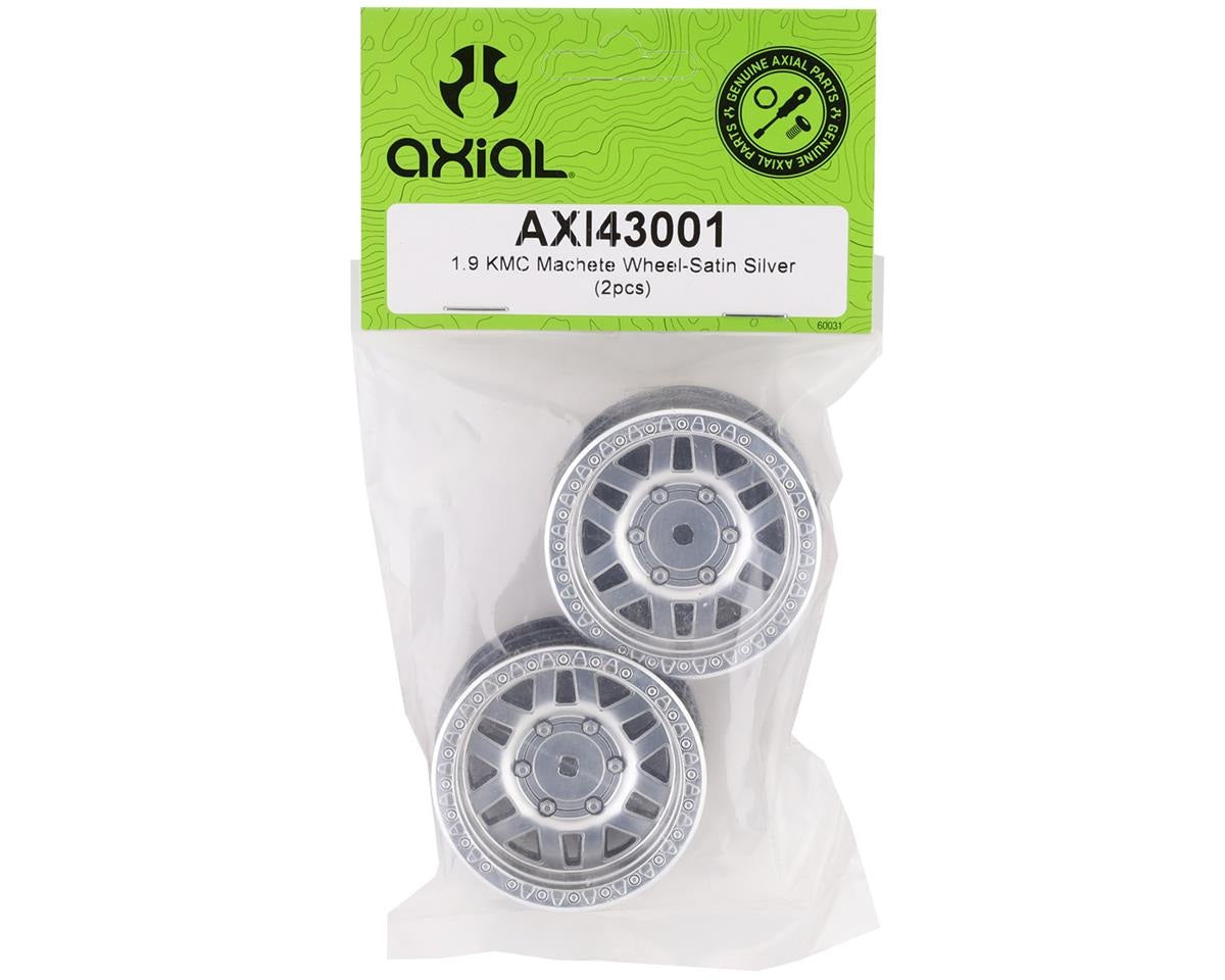 1/10 KMC Machete 1.9 Wheels Satin Silver (2) (AXI43001)