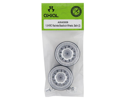 1.9 KMC Machete Beadlock Wheels Satin (2) (AXI43009)