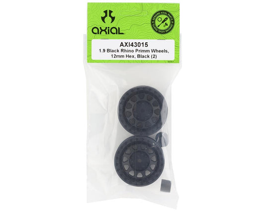 Black Rhino Primm 1.9" Black Wheels with 12mm Hex (2) (AXI43015)
