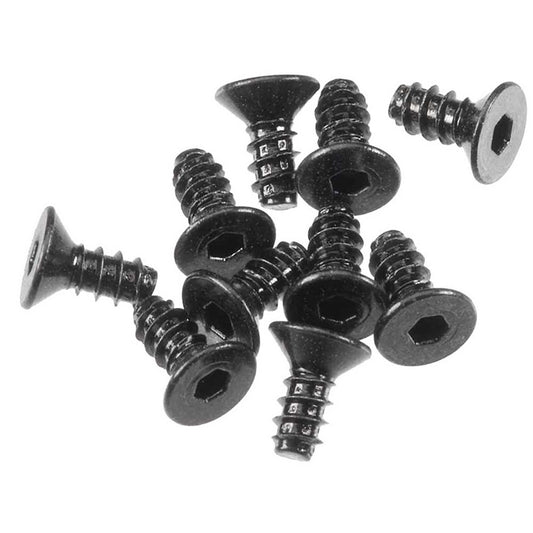 Hex Socket Tapping Flat Head Screws M2.6x6mm Black (10 Pack) (AXIC0002)