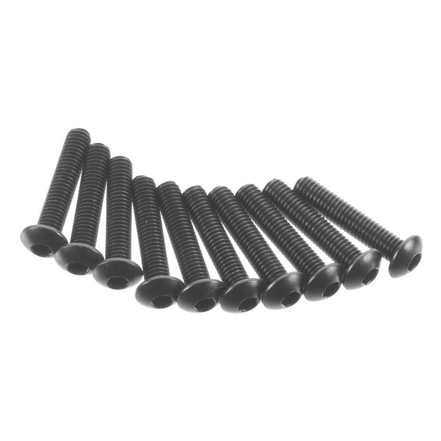 Hex Socket Button Head M3x15mm Black Screws (Pack of 10) (AXIC0117)
