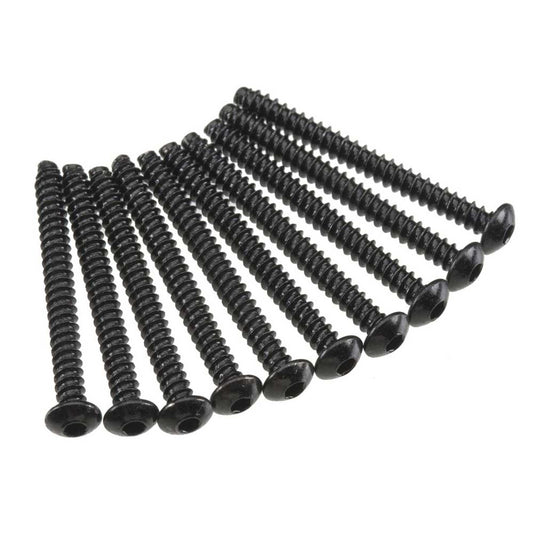 Hex Tap Button Head M3x30mm Black Screws Pack of 10 (AXIC0125)