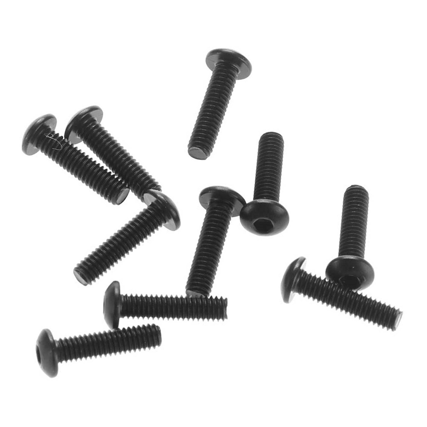 Hex Socket Button Head M2.6x10mm Screws Black Pack of 10 (AXIC1538)