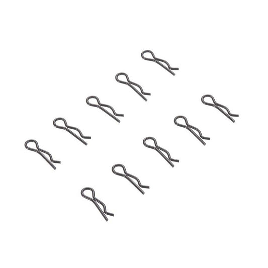 3mm Black Body Clip Pack of 10 (AXIC3374)