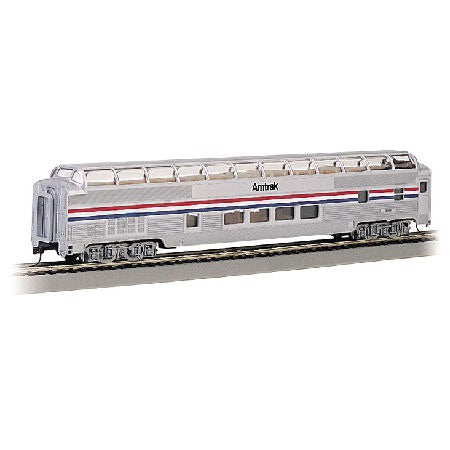 HO 85' Budd Full Dome Lighted Passenger Car Amtrak Phase II (BAC13032)
