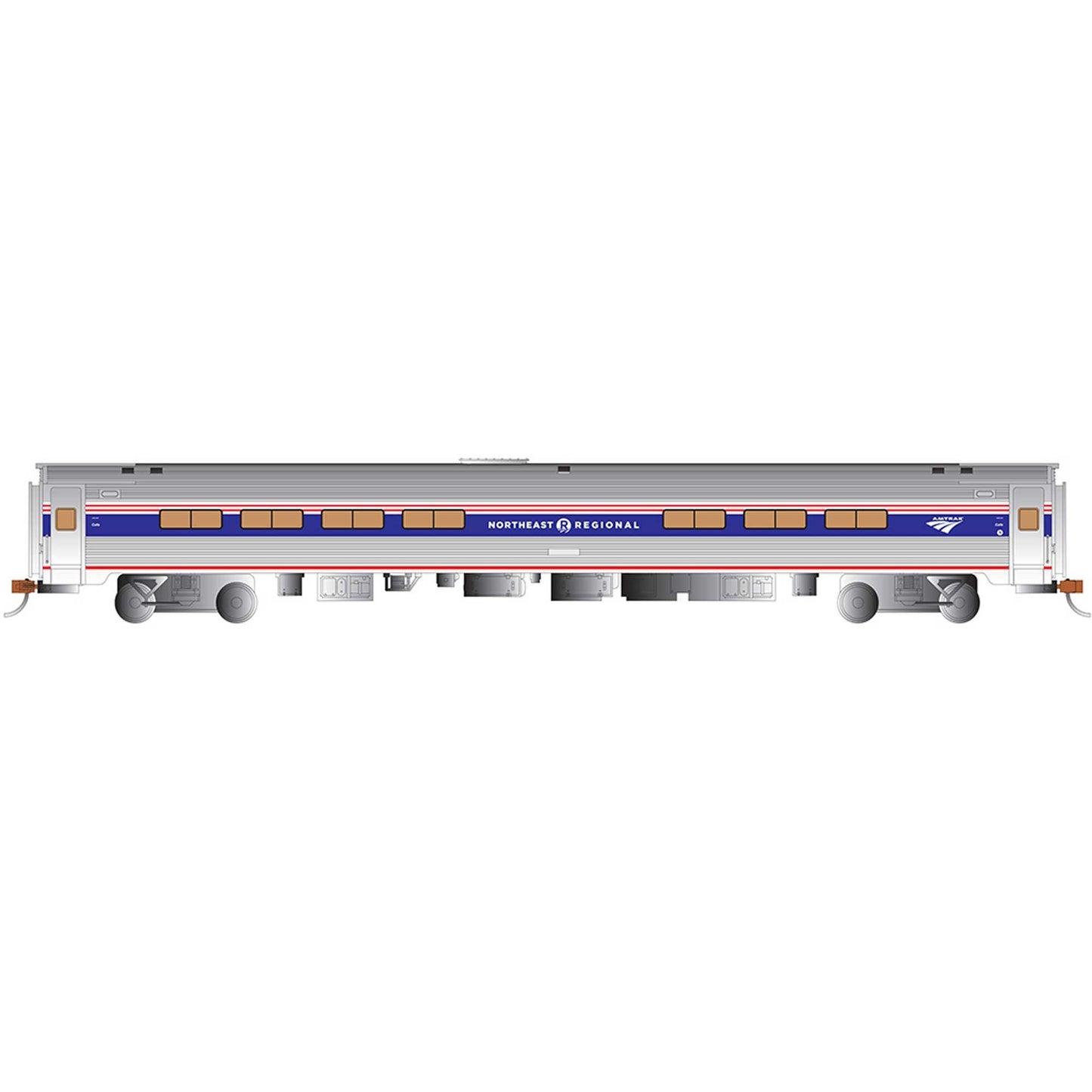 HO 85' Budd Amfleet I Business Amtrak NE Phase VI Model (BAC13118)