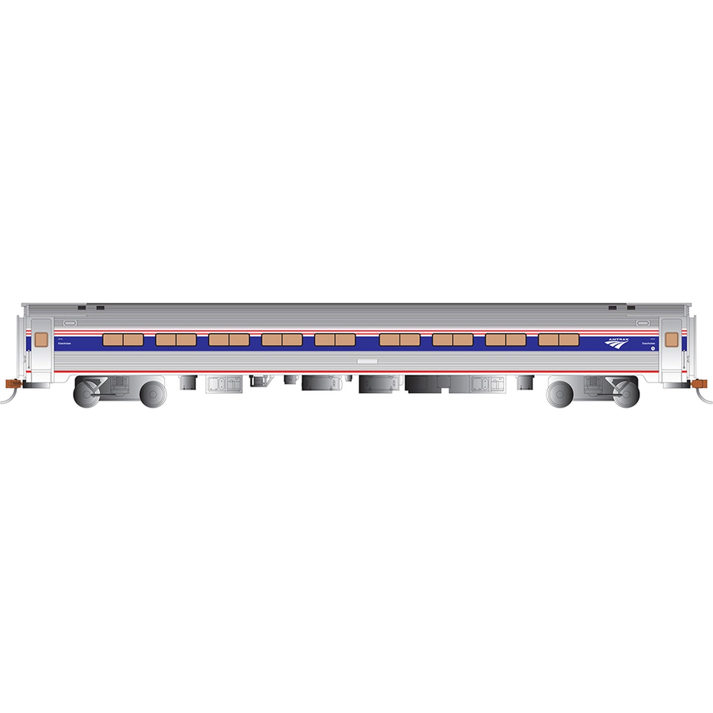 HO 85' Budd Amfleet I Coach Class Amtrak Phase VI Model (BAC13120)