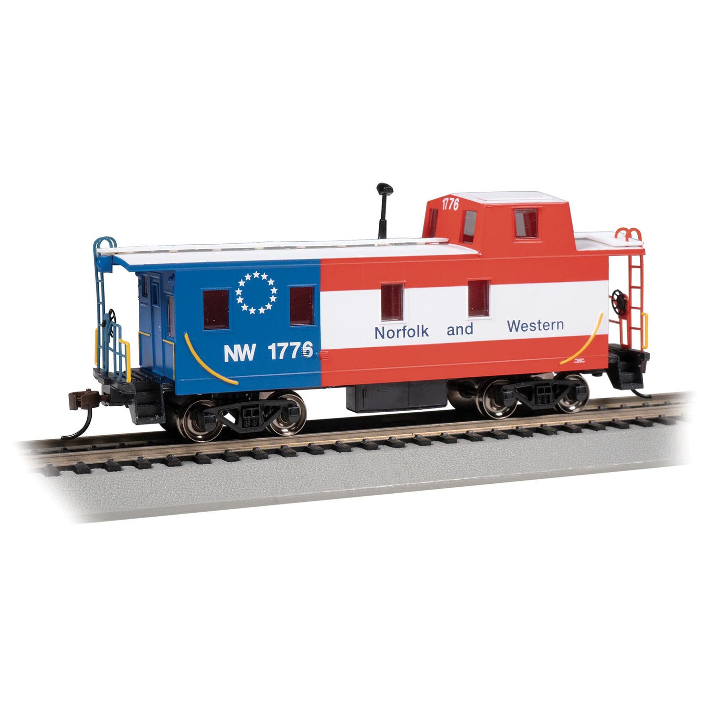 HO Off-set Cupola Caboose Norfolk & Western #1776 (BAC14006)