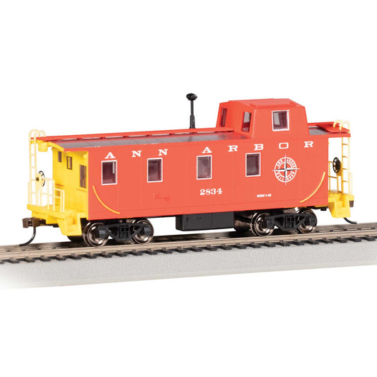 HO Streamlined Caboose with Off-Set Cupola - Ann Arbor #2834 (BAC14009)