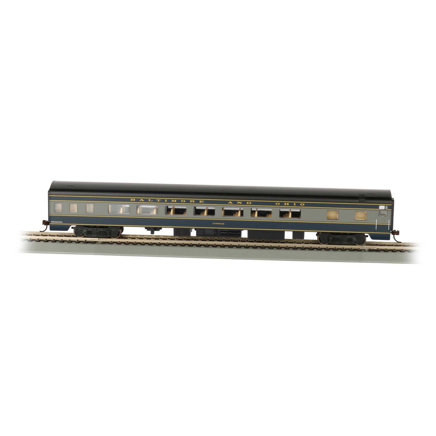 HO 85' Smooth Side Coach B&O Plastic Model (BAC14203)