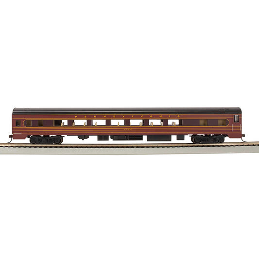 HO 85' Stainless Steel Coach with Light, PRR #4244 Plastic Model (BAC14211)