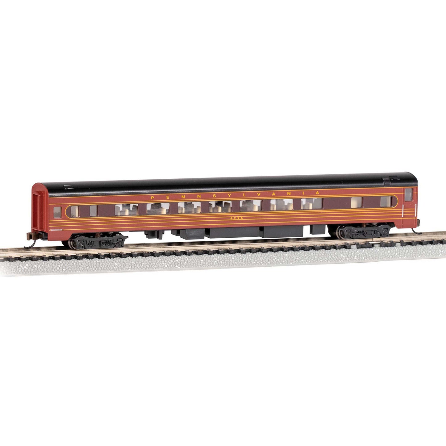 85' Smooth-Side Coach Car PRR #4296 Fleet of Modernism N Scale (BAC14260)