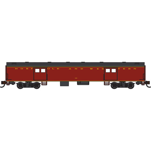N 72' Smooth Side Baggage Car for Norfolk and Western Railway (BAC14452)