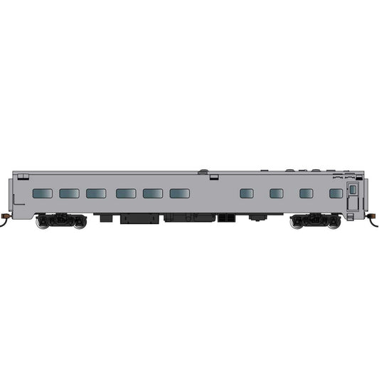 HO 85' Dining Car Painted Unlettered Aluminum (BAC14803)