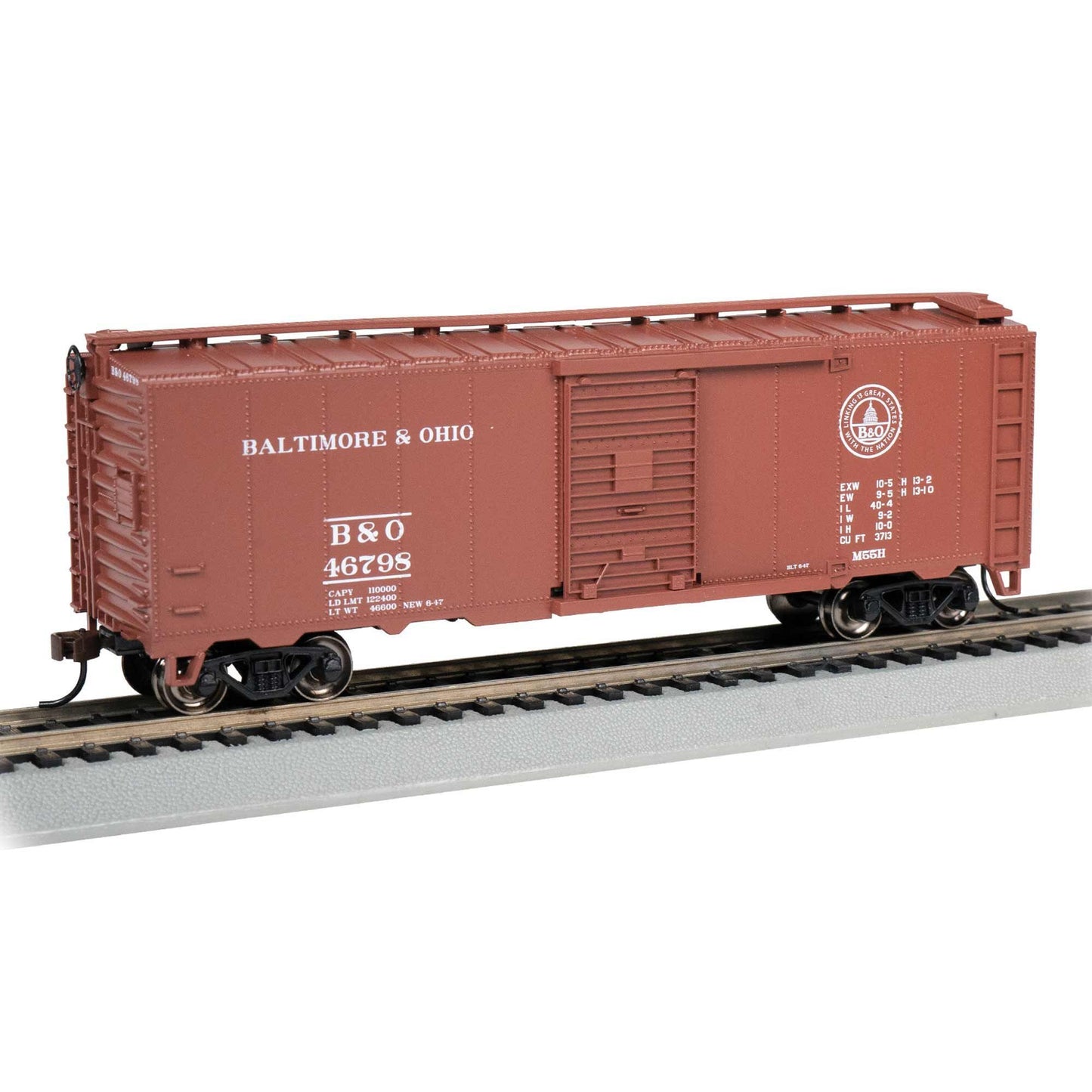 HO 40' Steam Era Box Car B&O #46796 (BAC15013)