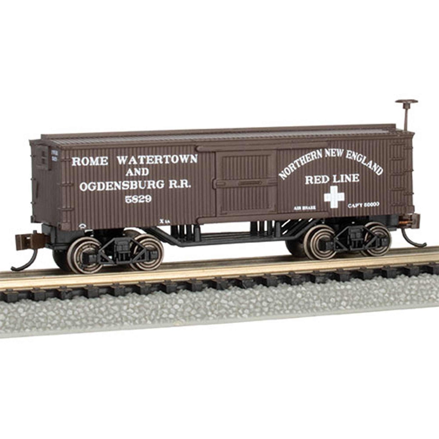 N Scale Old Time Box Car Rome Watertown Ogdensburg (BAC15658)
