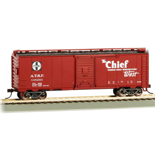 HO 40' Santa Fe Map Box Car Chief (BAC16507)