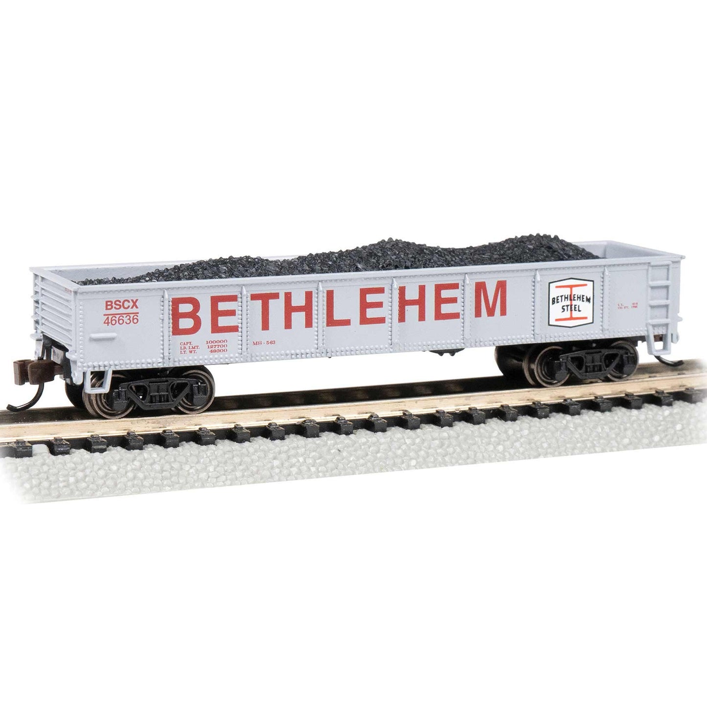 N 40' Gondola Bethlehem Steel Gray (BAC17256)