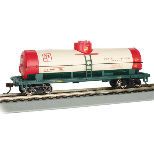 HO Christmas NP&S #721 Flying Reindeer Water Tank Car (BAC17801)