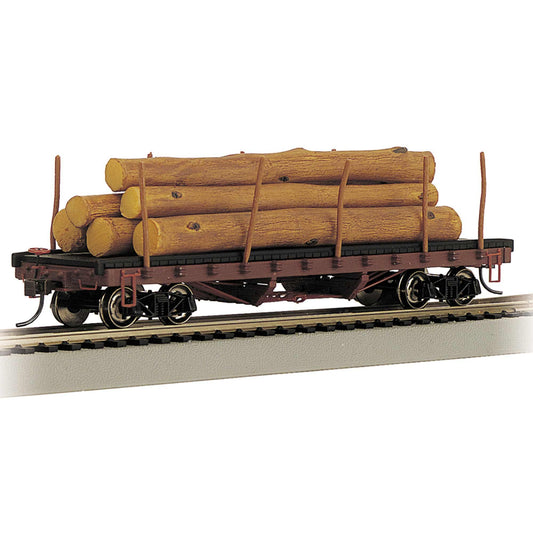 HO ACF 40' Log Car with Logs Pre-1935 (BAC18332)
