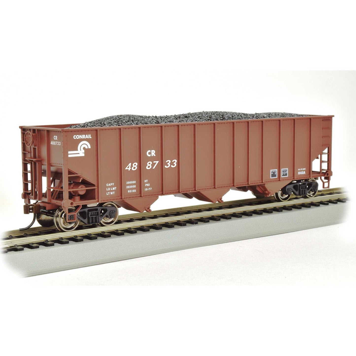 HO 100-Ton Bethlehem Steel Three Bay Hopper - Conrail #488733 (BAC18720)