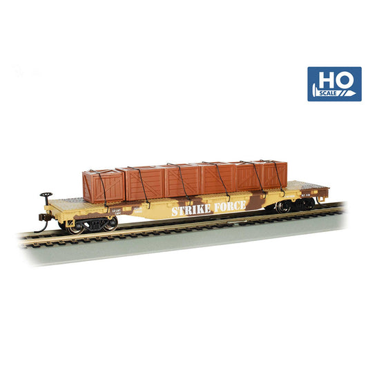 HO 52' Flat Desert Camouflage with Crates (BAC18934)