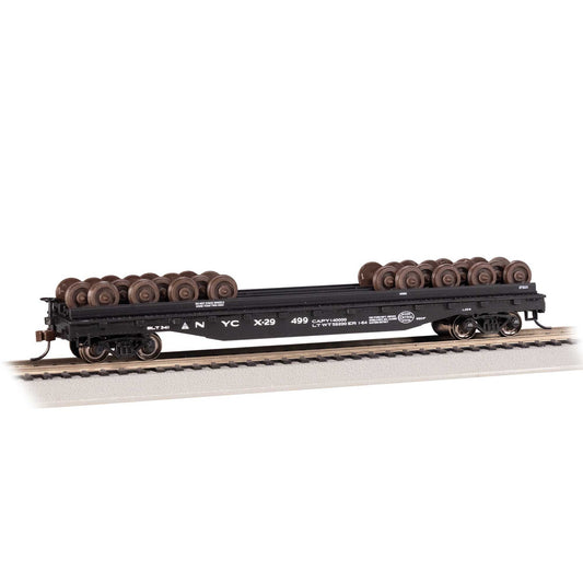 HO 52' Wheel Flatcar with Wheel Load - New York Central (BAC18936)