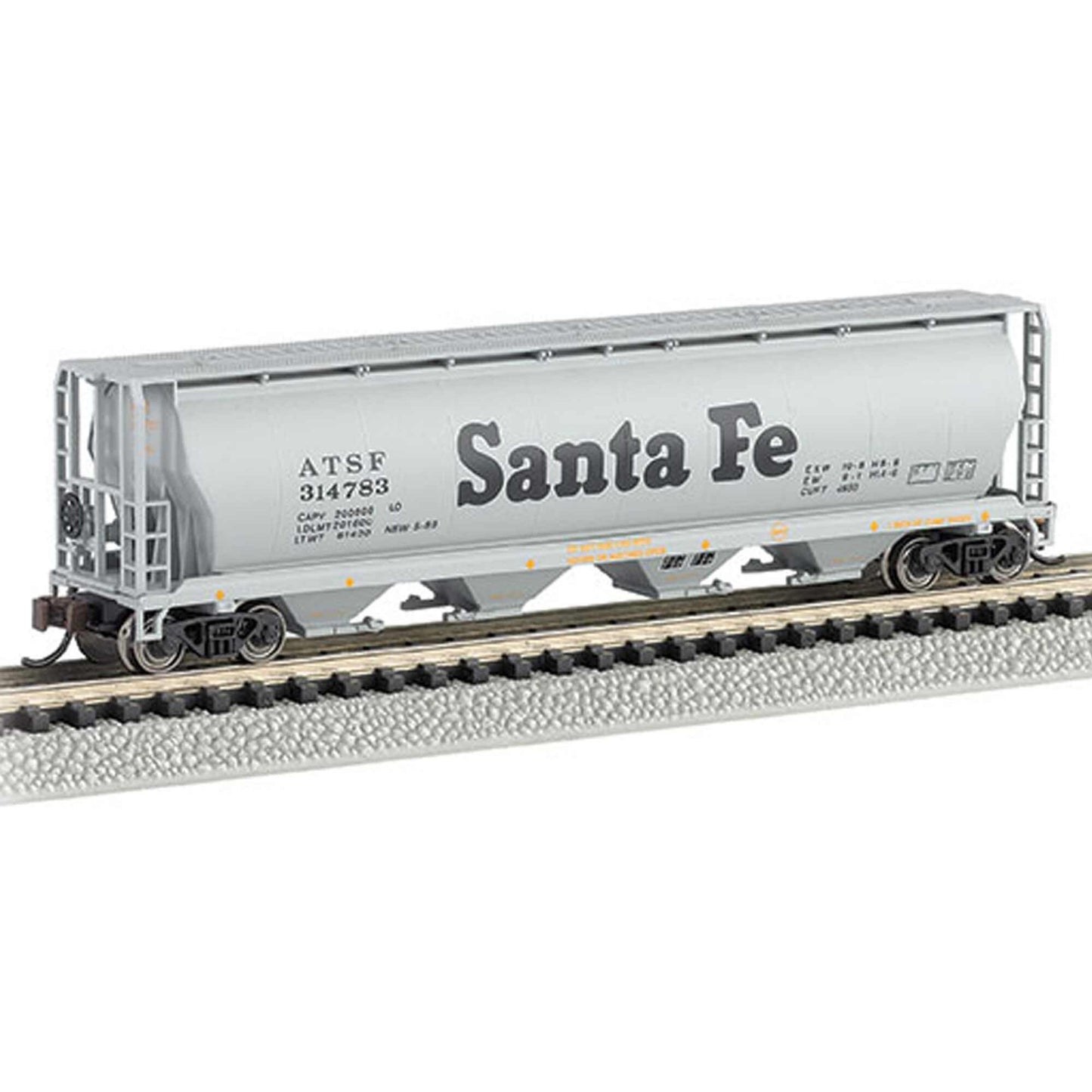 N 4-Bay Cylindrical Hopper for Model Railroad (BAC19152)
