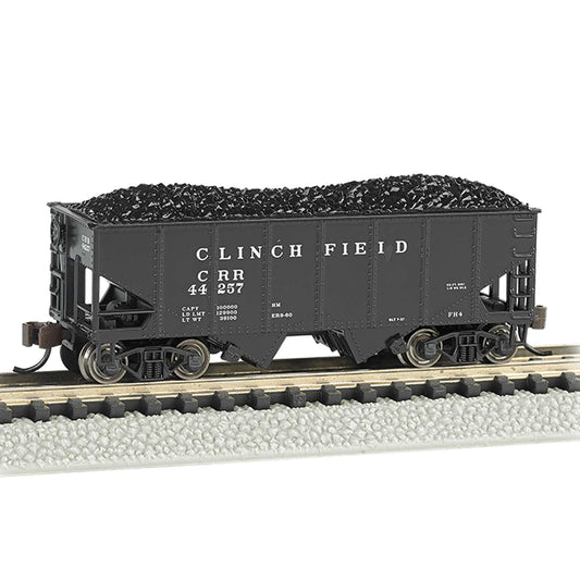 N 55-Ton 2-Bay Hopper Clinchfield Model Train Car (BAC19554)