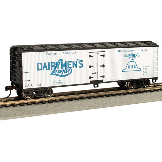 HO 40' Wood Reefer Dairymen's League (BAC19810)