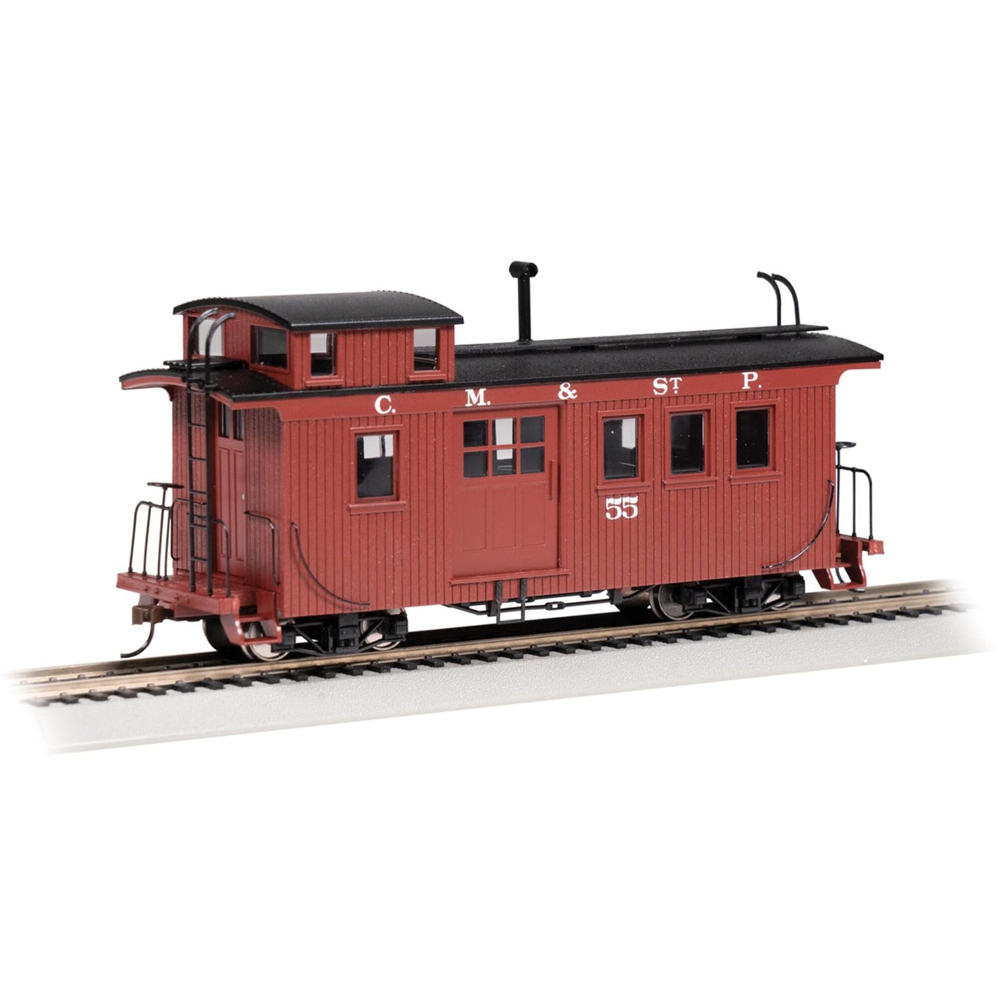 On30 Spectrum Wood-Side Caboose Bellvue & Cascade 55 (BAC26702)