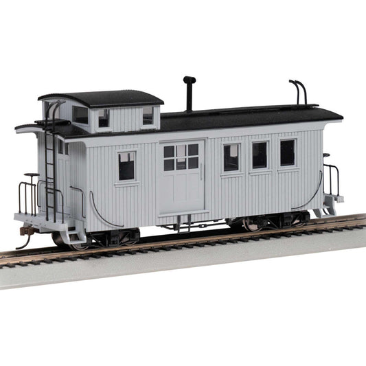 On30 Wood-Side Caboose Painted and Unlettered Red (BAC26704)