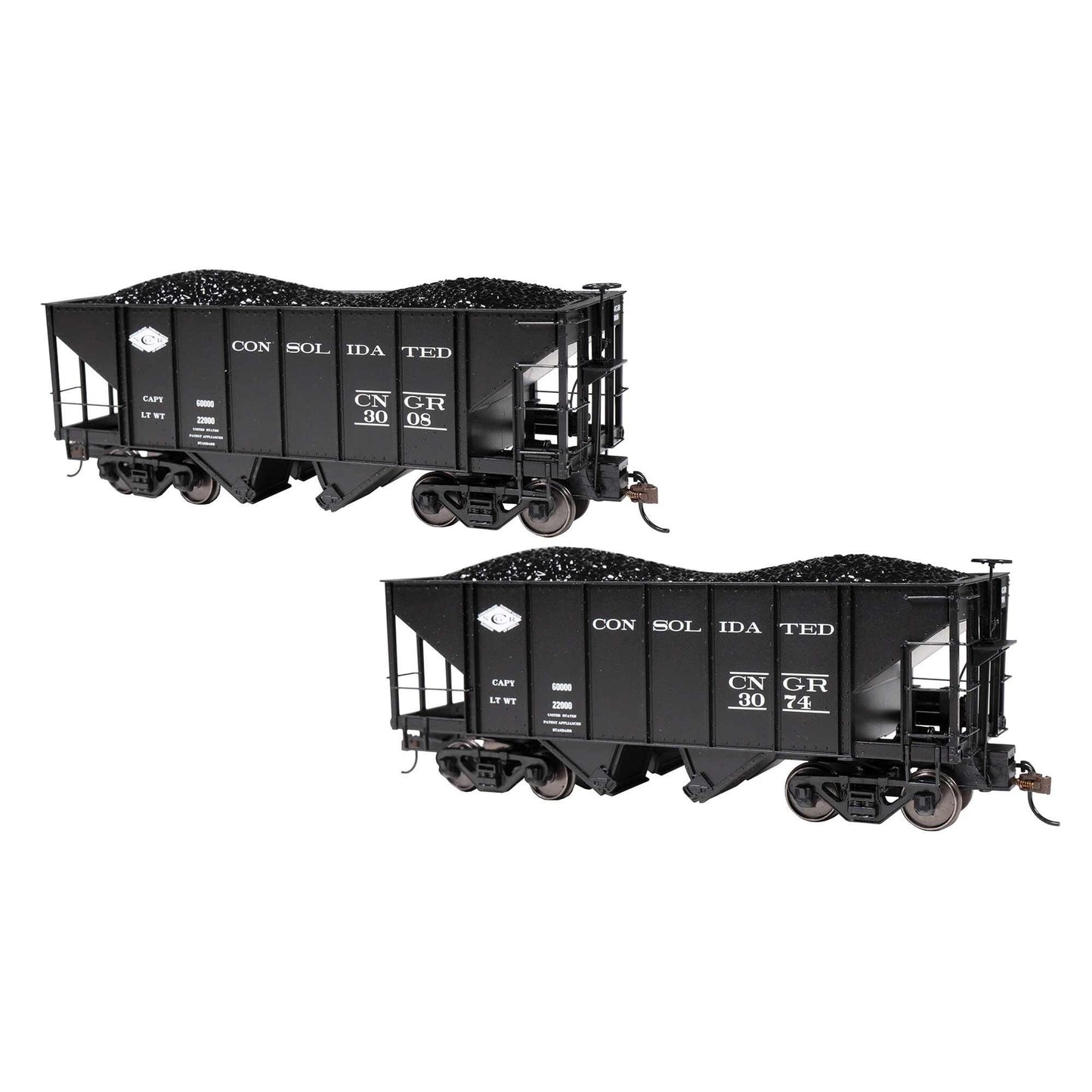Spectrum On30 2-Bay Hopper Consolidated RR #3008 & #3074 (BAC27903)