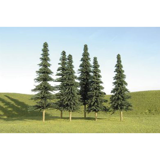 SceneScapes Spruce Trees 3-4 Inches Tall (Pack of 9) (BAC32104)