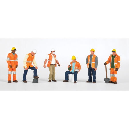 HO Maintenance Workers Set of 6 (BAC33106)