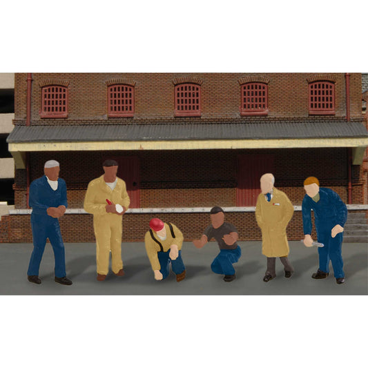 HO Miniature Factory Workers with Foreman (BAC33123)