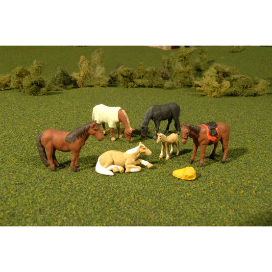 O Horses (6) Figures (BAC33169)
