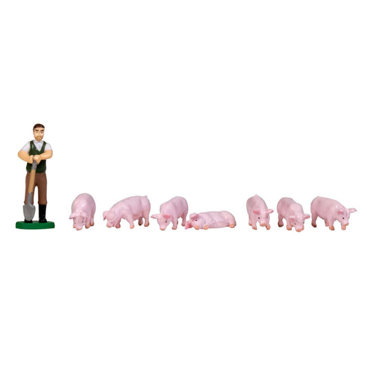 HO Thomas & Friends Farmer Trotter and Pigs Set (BAC33305)