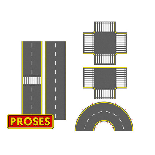 N Scale UV Printed PVC Asphalt Road Set (BAC39125)