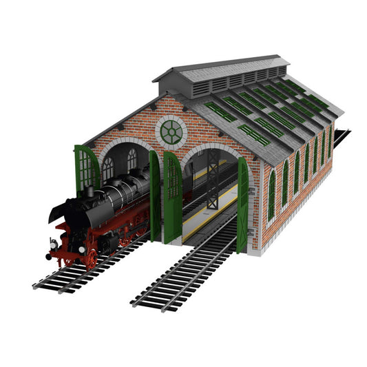 Pre-Painted Two Stall Engine House (BAC39129)