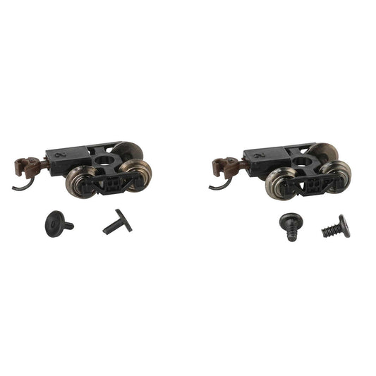 N Friction Bearing Freight Trucks with Wheels (6) (BAC42536)