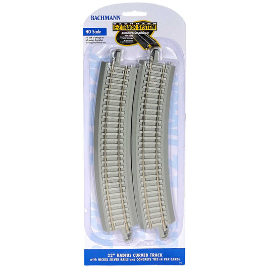 HO 22" Radius Curved Track (4 Pieces) (BAC44703)