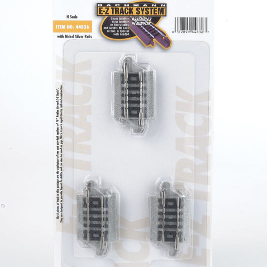 N NS EZ 19" Radius 1/4 Curve Track (6 pieces) (BAC44836)