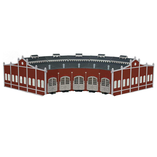 HO Five-Bay Roundhouse with Silver E-Z Track (BAC45020)