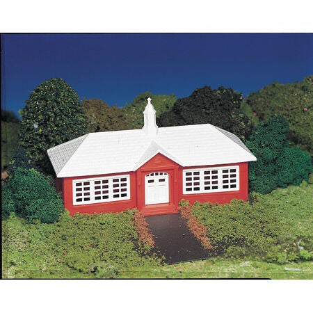 HO Snap Kit School House Plastic Model Kit (BAC45133)