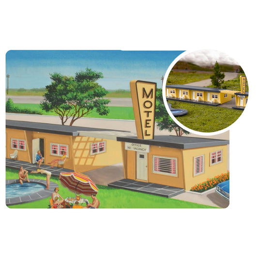 HO Plasticville USA 75TH Anniversary Motel (BAC45198)