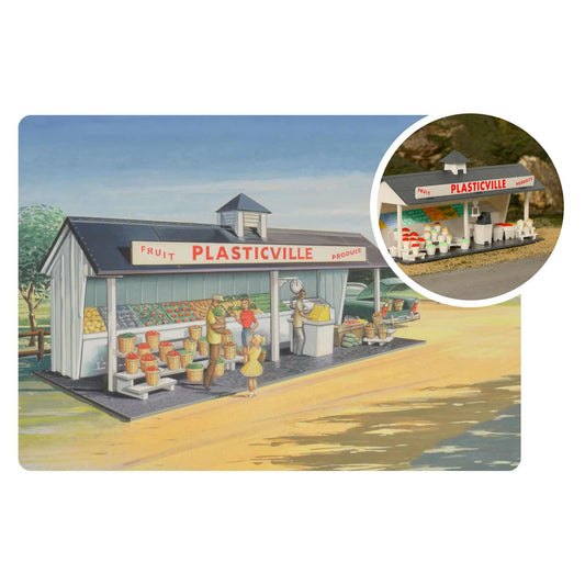 HO Plasticville USA 75th Anniversary Roadside Stand (BAC45632)